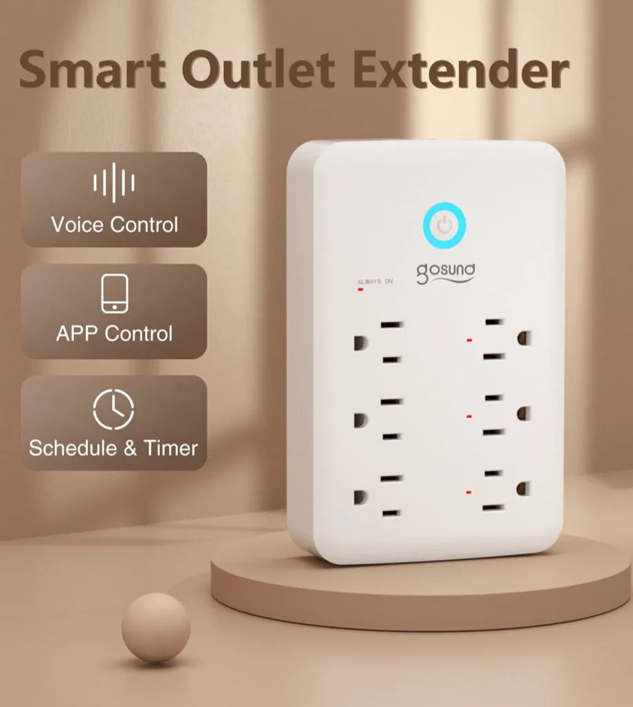 P2 Black USB Wall Socket Smart Plug Wall Outlet Extender