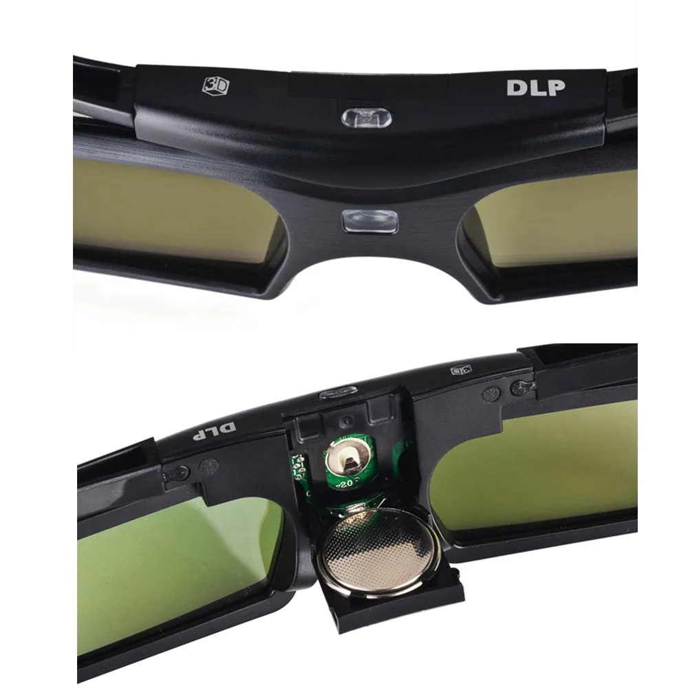 Pergear 144Hz 3D DLP-Link Active Shutter Glasses For Optoma/BenQ/Acer/LG/Sharp/Vivitek/Dell/ViewSonic/NEC/CASIO Projectors