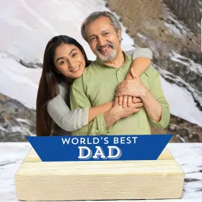 Personalized Photo With Wooden Stand-Gifts For Dad-Multi Tasker