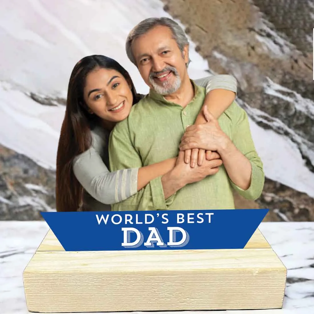 Personalized Photo With Wooden Stand-Gifts For Dad-Multi Tasker