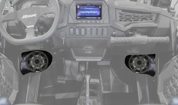 POLARIS RZR TURBO S KICKER 3 SPEAKER PLUG-AND-PLAY KIT FOR POLARIS RIDE COMMAND