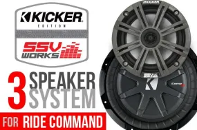 POLARIS RZR TURBO S KICKER 3 SPEAKER PLUG-AND-PLAY KIT FOR POLARIS RIDE COMMAND