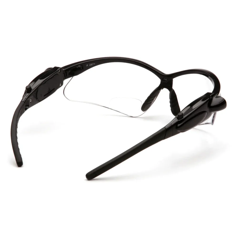 Pyramex® PMXTREME LED Reader - Rubber Temple Tips with LED Bulbs Safety Glasses