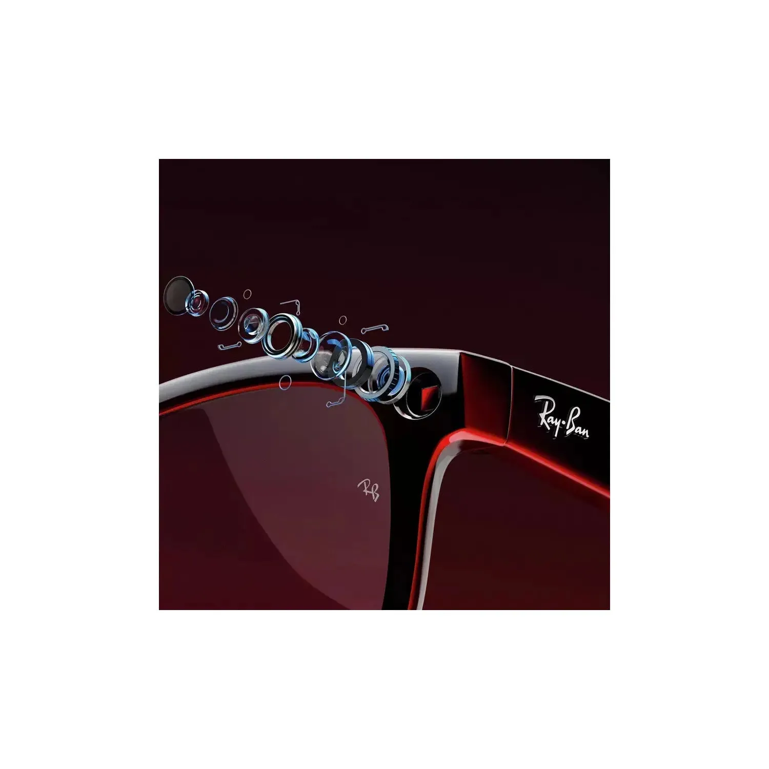 Ray-Ban Meta Wayfarer - Shiny Black, Clear