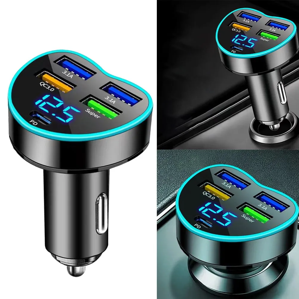 relaxed Efficient 150W Car Charger For Simultaneous Charging Of Multiple Devices