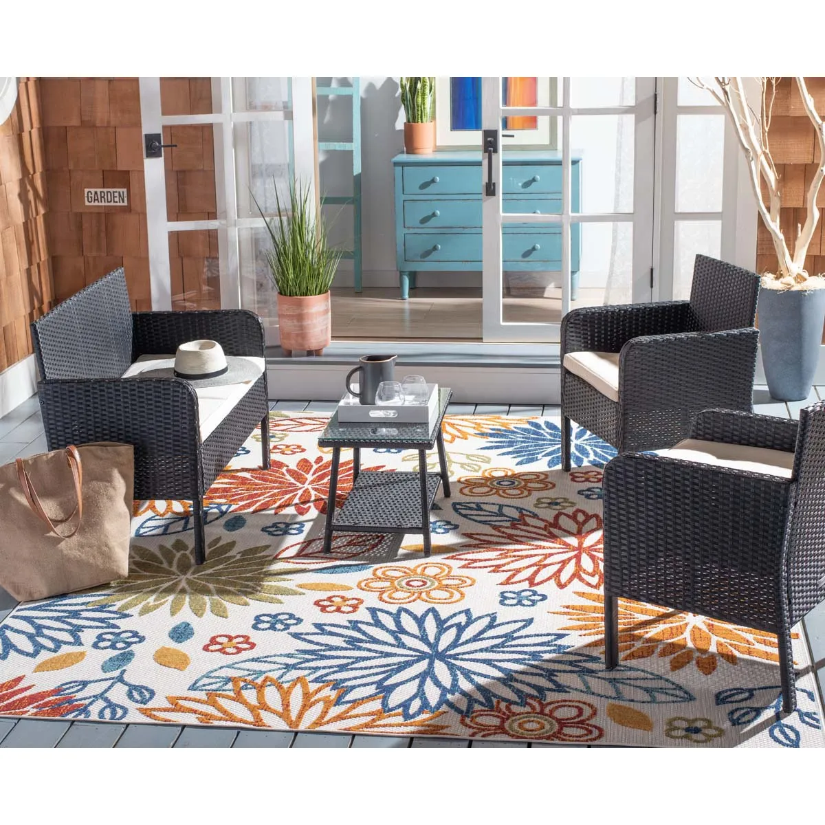 Safavieh Aboka 4 Piece Living Set, PAT7505