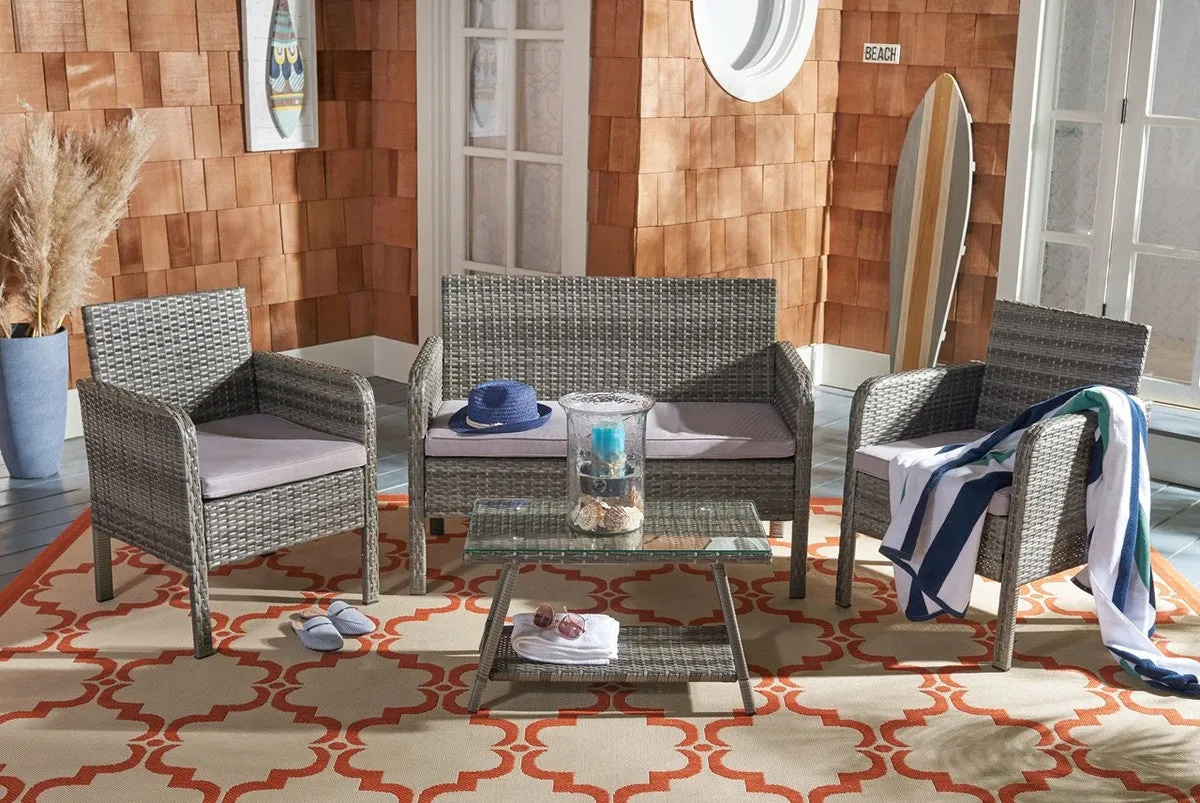 Safavieh Aboka 4 Piece Living Set, PAT7505