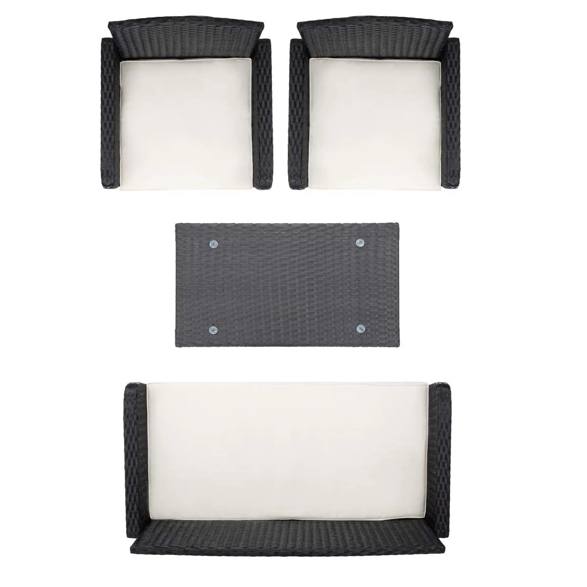 Safavieh Aboka 4 Piece Living Set, PAT7505