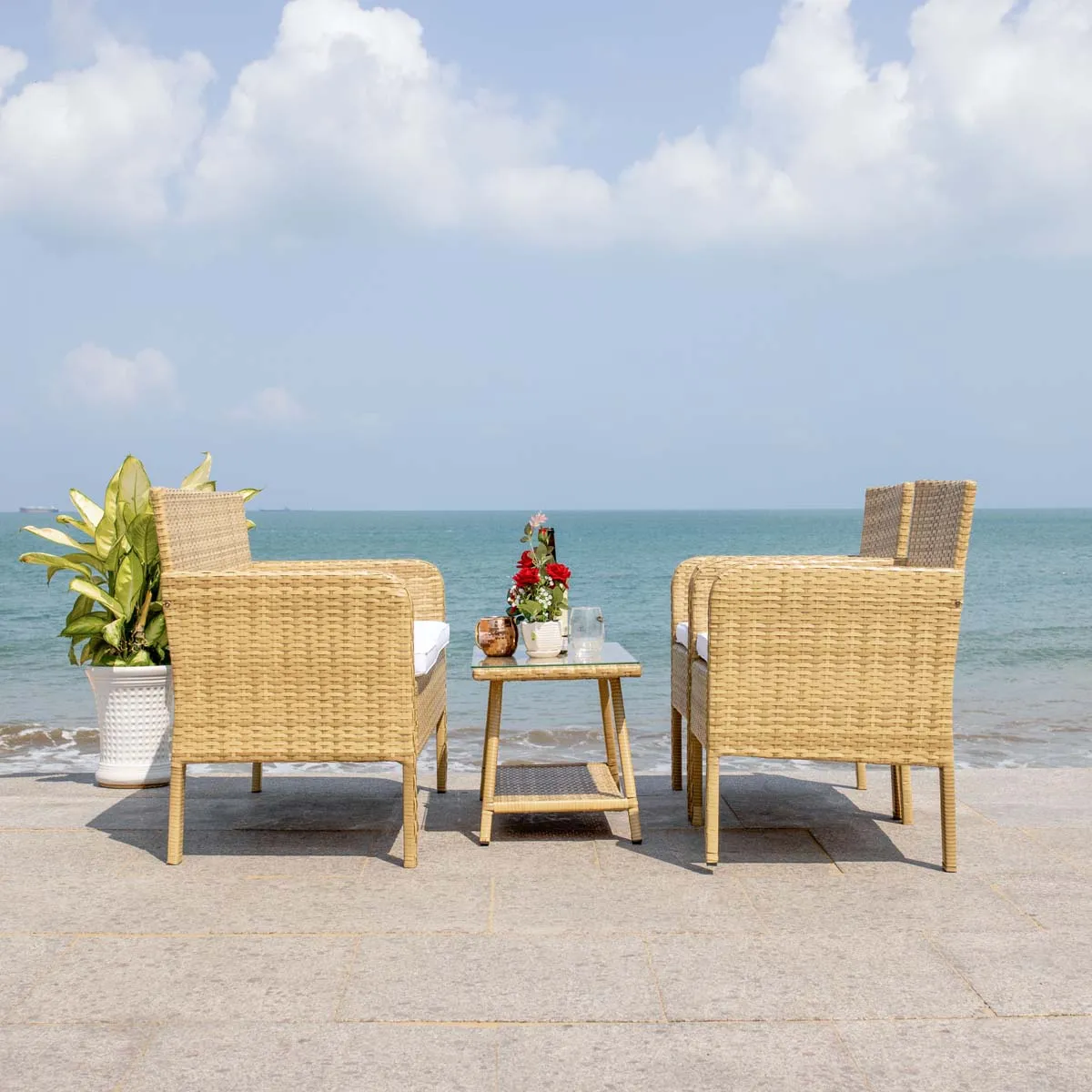 Safavieh Aboka 4 Piece Living Set, PAT7505