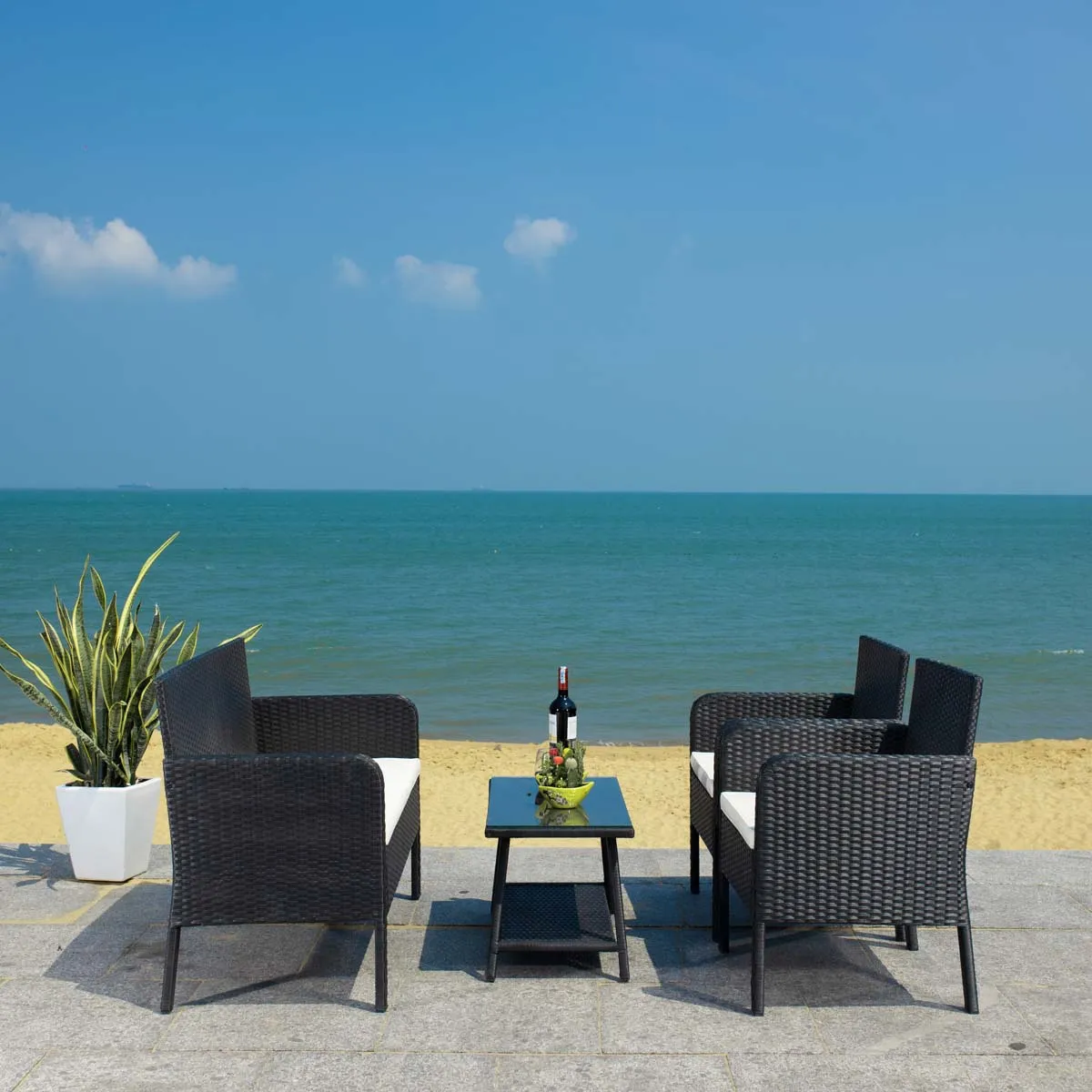 Safavieh Aboka 4 Piece Living Set, PAT7505