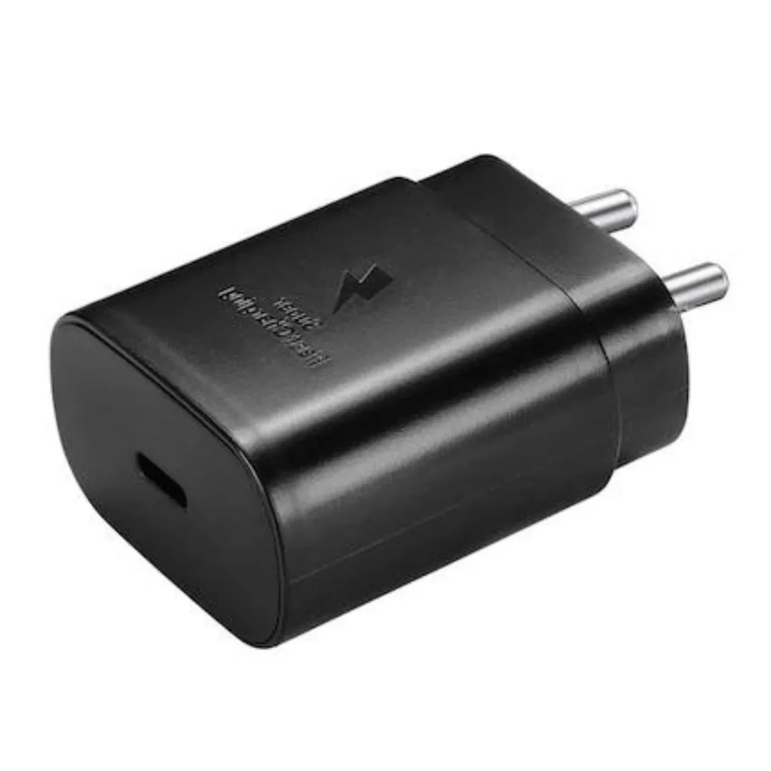 Samsung A53 25W Type C-Type-C Adaptive Fast Mobile Charger With Cable Black