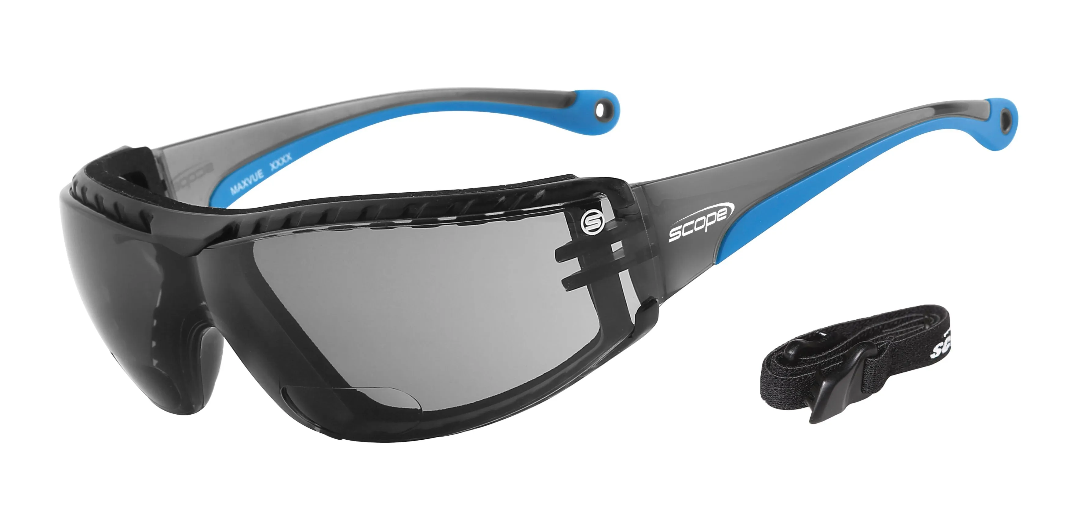 Scope Super Maxvue Positive Seal Lens Magnifying Safety Glasses (Smoke)