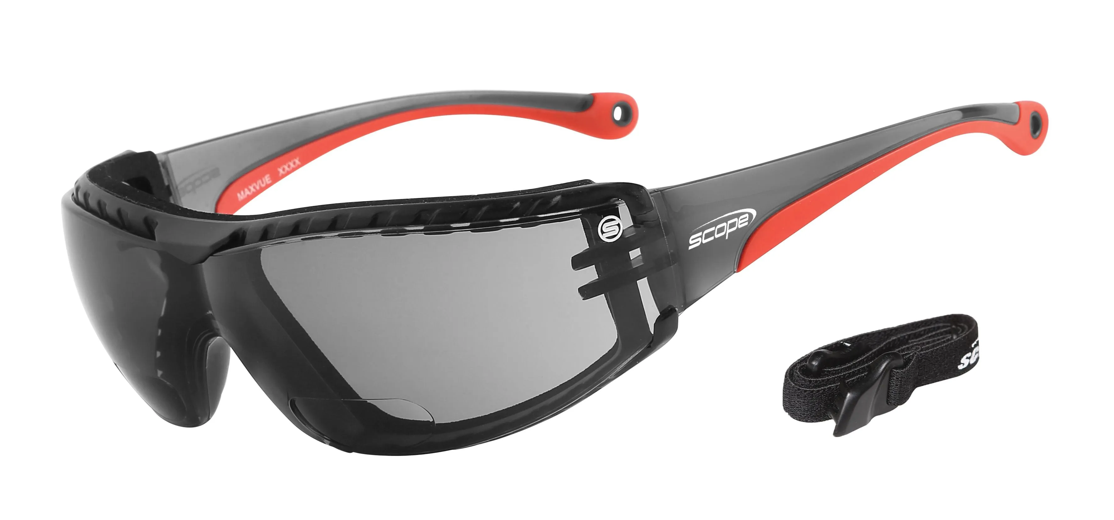 Scope Super Maxvue Positive Seal Lens Magnifying Safety Glasses (Smoke)