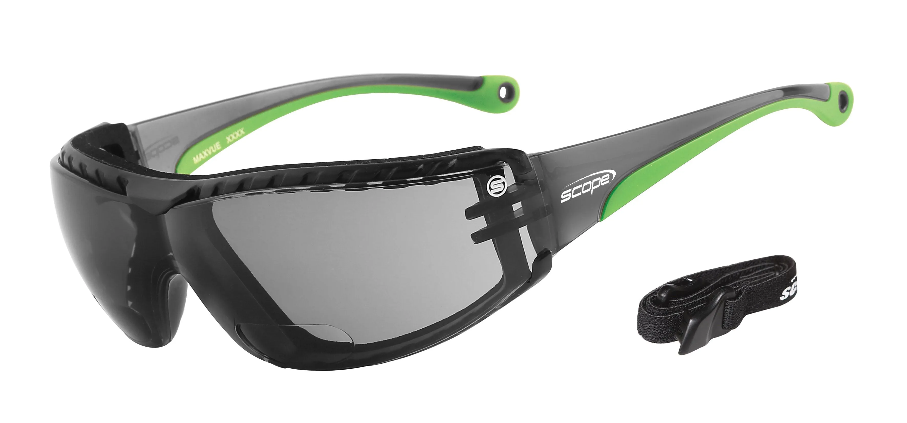 Scope Super Maxvue Positive Seal Lens Magnifying Safety Glasses (Smoke)
