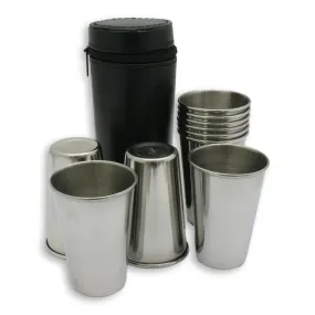 Shooting Peg Position Finder Numbered Cups 1-10 In Black Leather Case