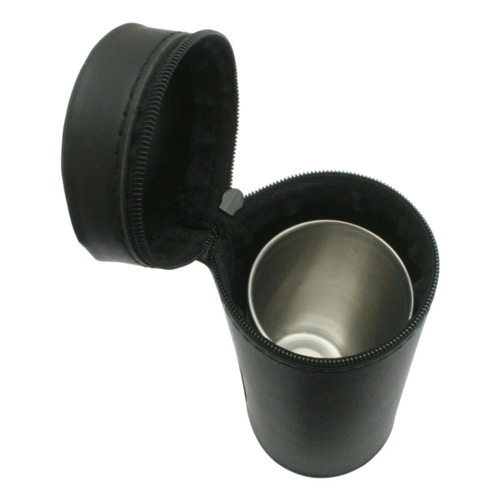 Shooting Peg Position Finder Numbered Cups 1-10 In Black Leather Case