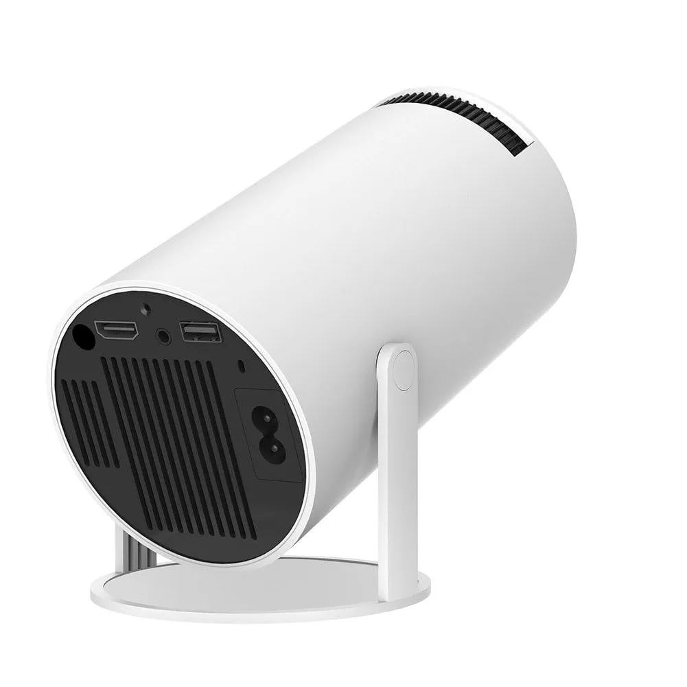 Smart 4K portable projector with biult in speakers,screen mirroring,2.4/5G WiFi, BT 5