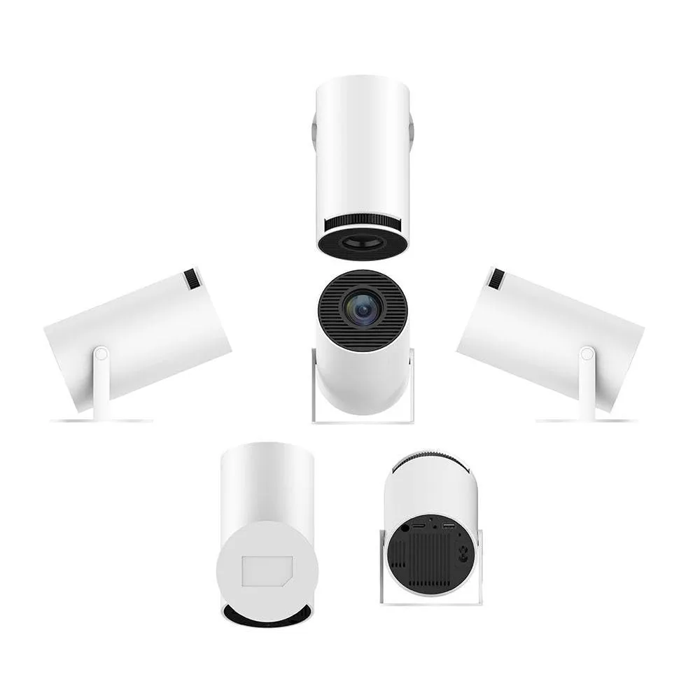 Smart 4K portable projector with biult in speakers,screen mirroring,2.4/5G WiFi, BT 5