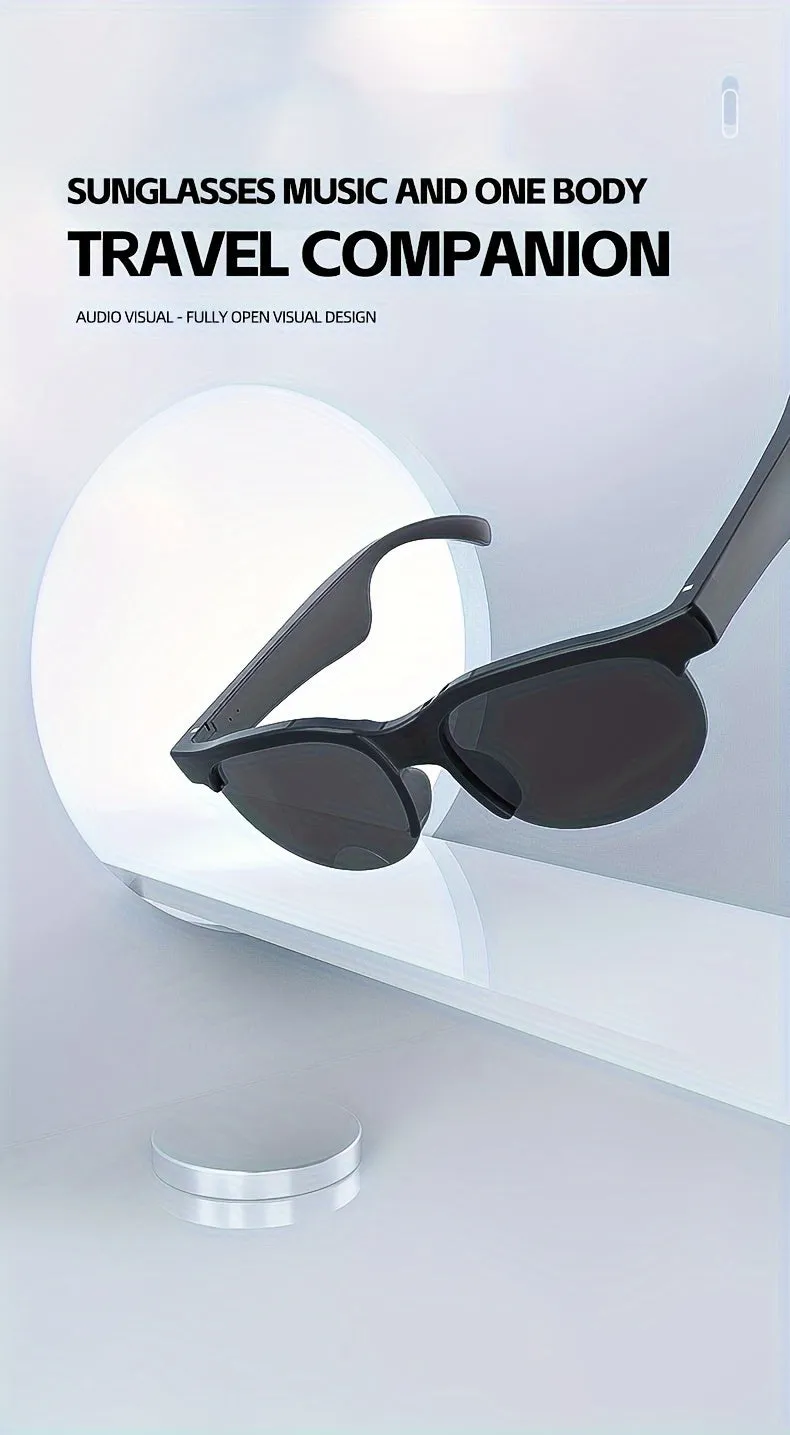 Smart Fashion Glasses with Built-In Speaker & Mic
