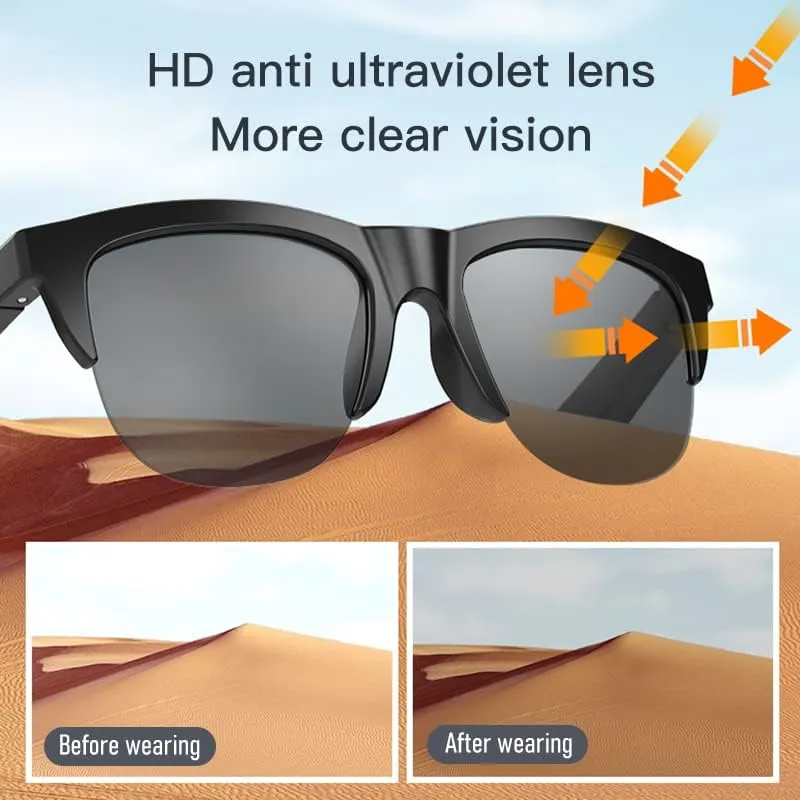Smart Glasses Wireless Bluetooth Headset Sunglass F-06