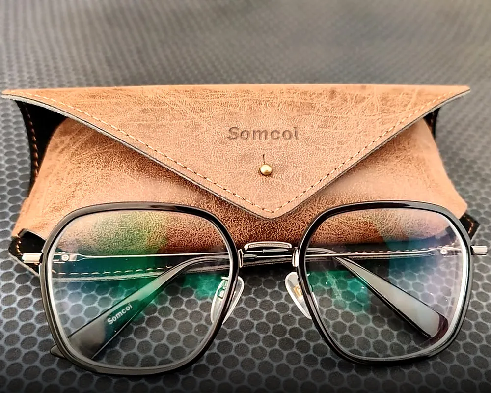Somcoi Glasses，Blue Light Blocking Glasses, Computer Reading Glasses for Anti Eyestrain