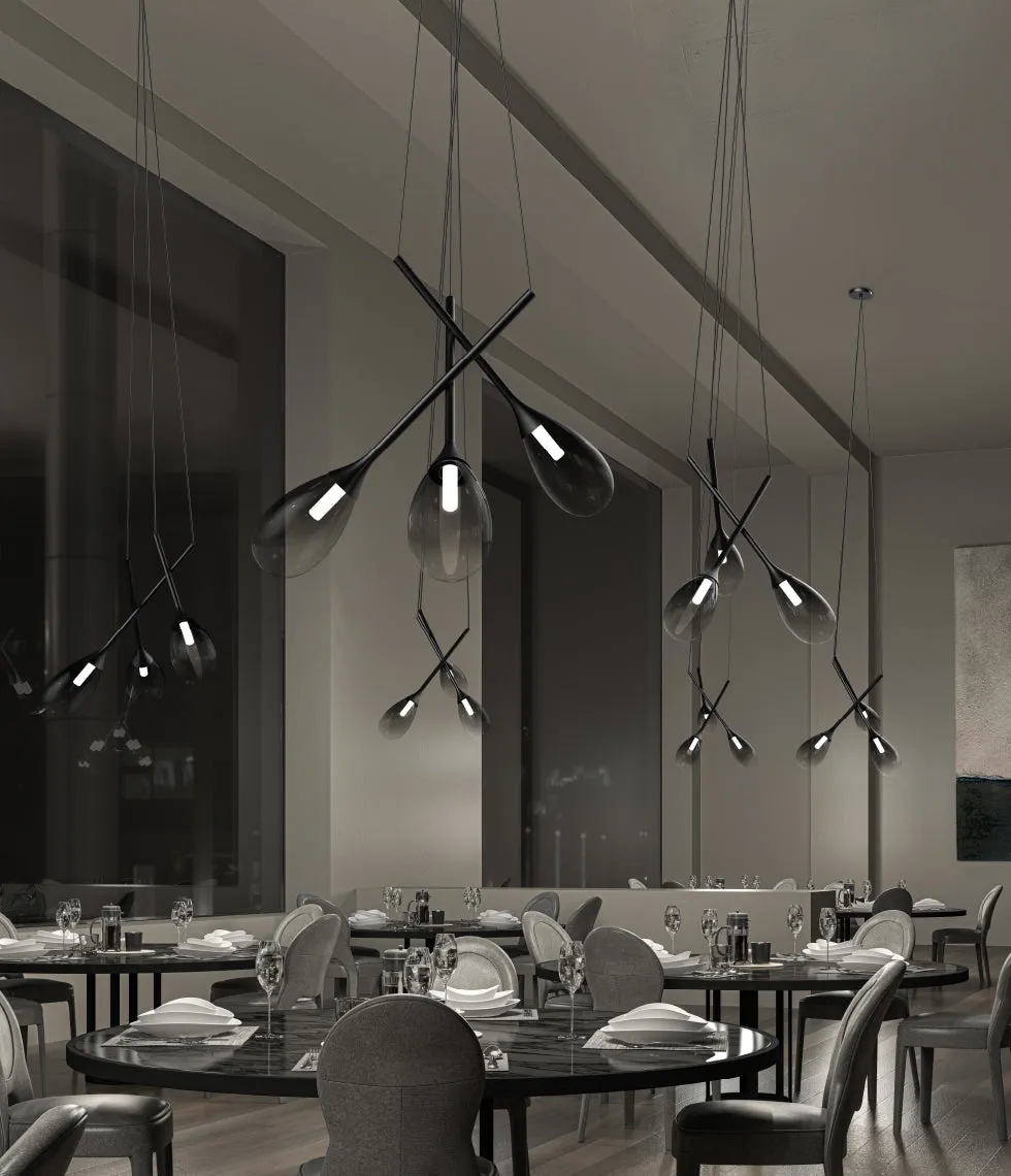 Sonneman 3082 Parisone 3-lt 26" LED Cluster Pendant