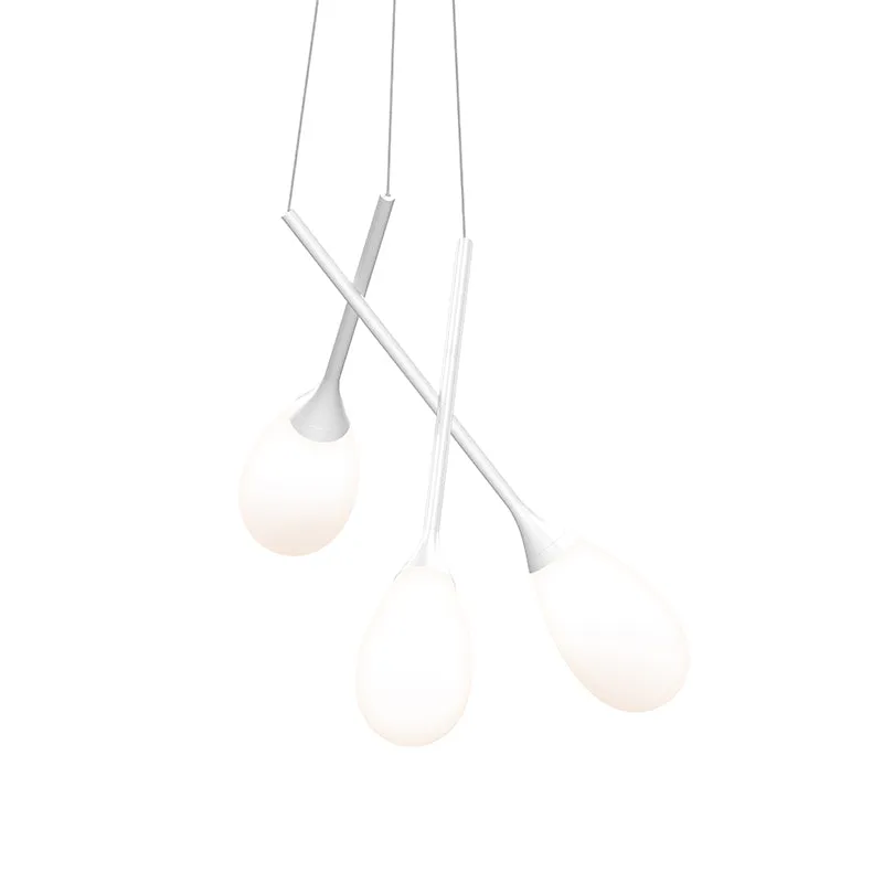 Sonneman 3082 Parisone 3-lt 26" LED Cluster Pendant