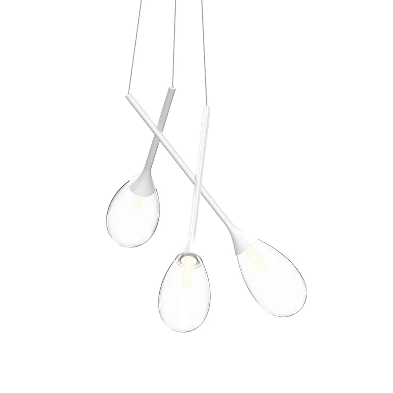 Sonneman 3082 Parisone 3-lt 26" LED Cluster Pendant