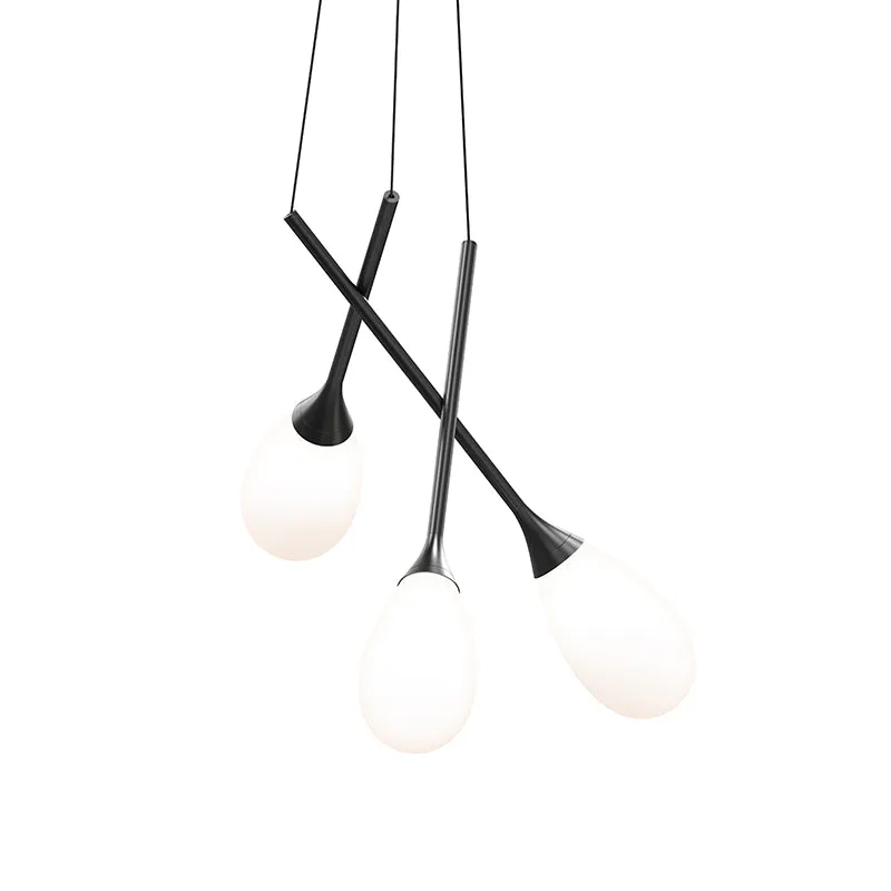 Sonneman 3082 Parisone 3-lt 26" LED Cluster Pendant