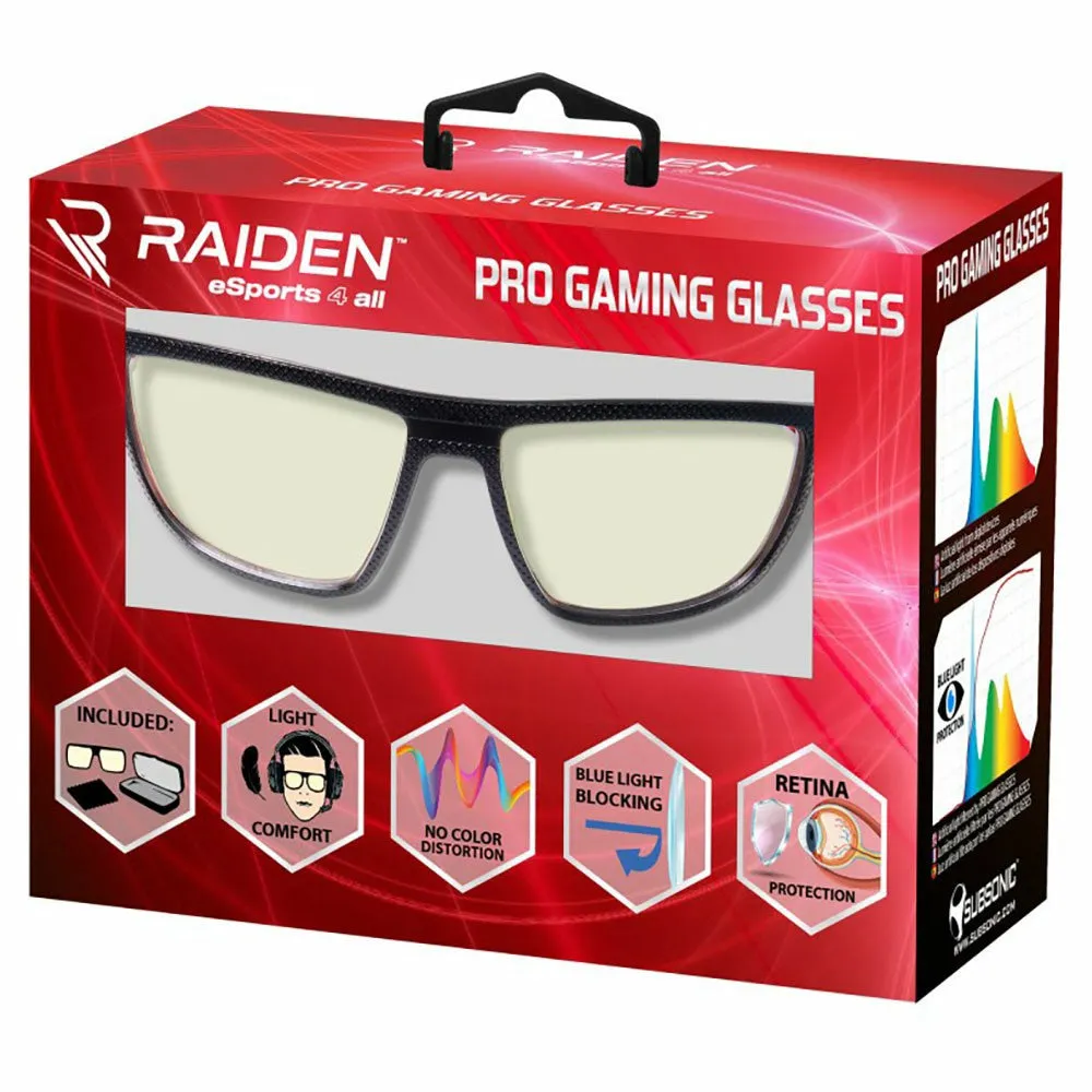 Subsonic Raiden Pro Gaming Glasses - Black | 701901