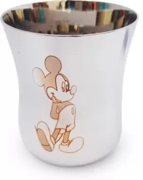 Super HK Stainless Steel Mickey Character Drinking Glass for Water/Milk for Kids – 100 ML Each Glass (1)