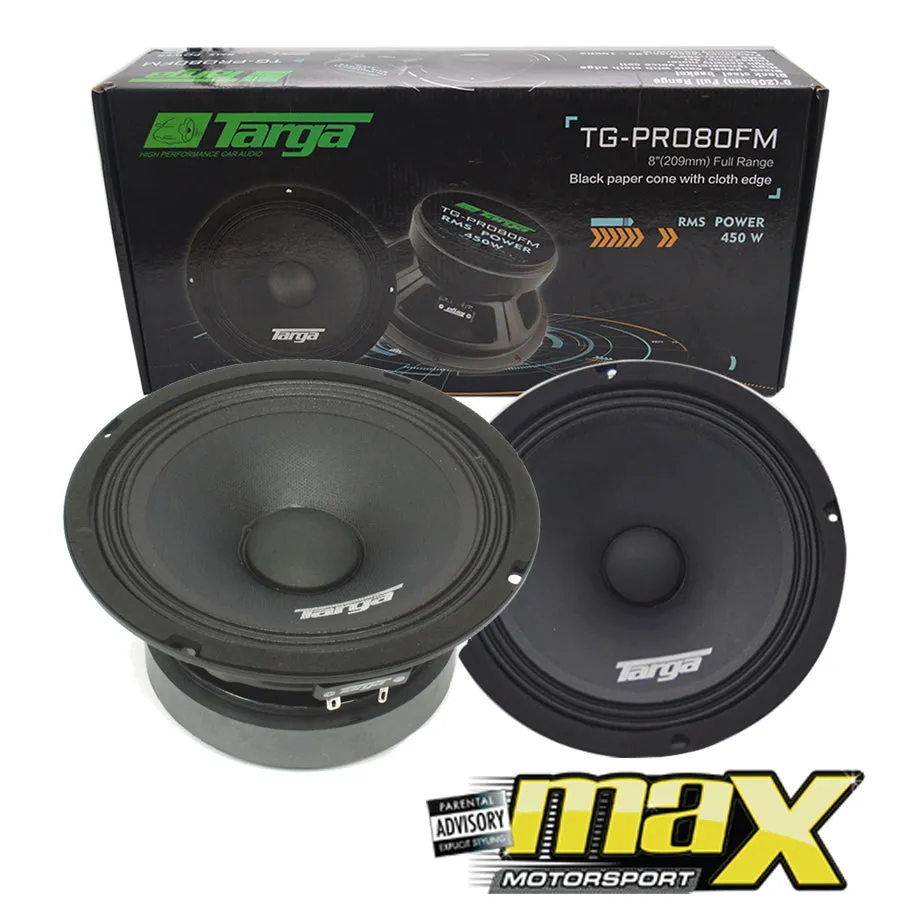 Targa Pro-Series 8" Full Range Speakers (450 RMS)