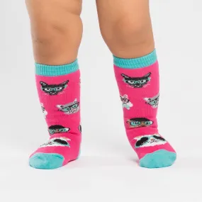 Toddler Smarty Cats Non-Skid Knee High Socks (Kids)