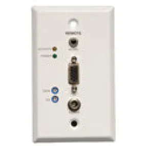 Tripp Lite B132-100A-WP-1 VGA with Audio over Cat5/Cat6 Extender Wallplate Receiver 1920x1440 at 60Hz Up to 1000 Feet