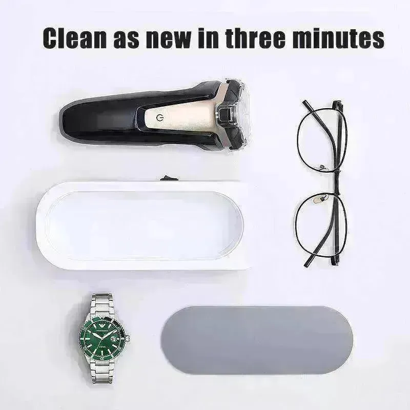 Ultrasonic Clean Machine High Freq Wash Jewelry Watch Ring Dental Cleaner