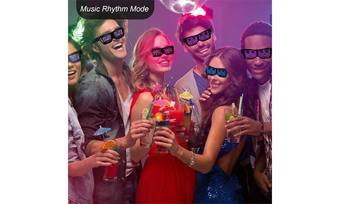 USB Chargeable LED Light Glasses