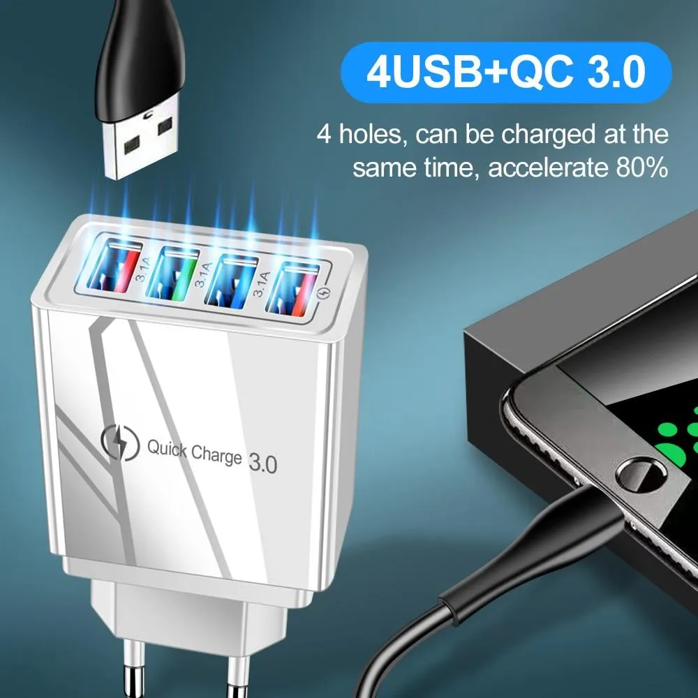 USB Fast Phone Tablet Portable Wall Adapter