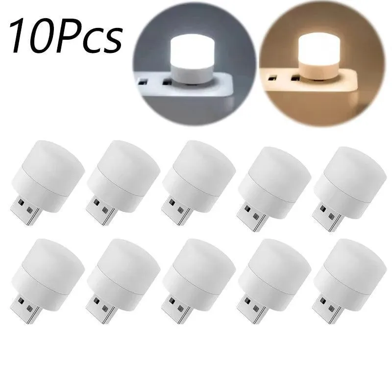 USB Night Light: Portable LED Lamp for Reading and Charging