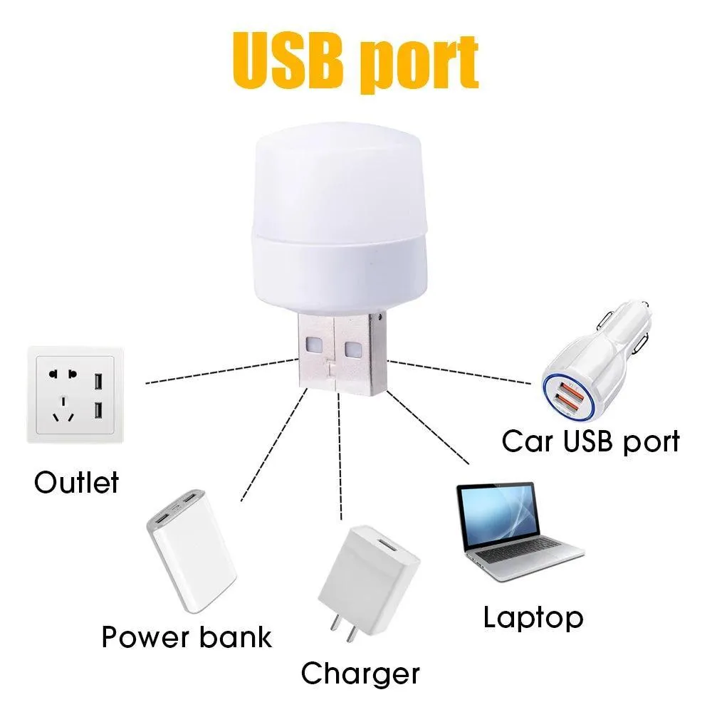 USB Night Light: Portable LED Lamp for Reading and Charging
