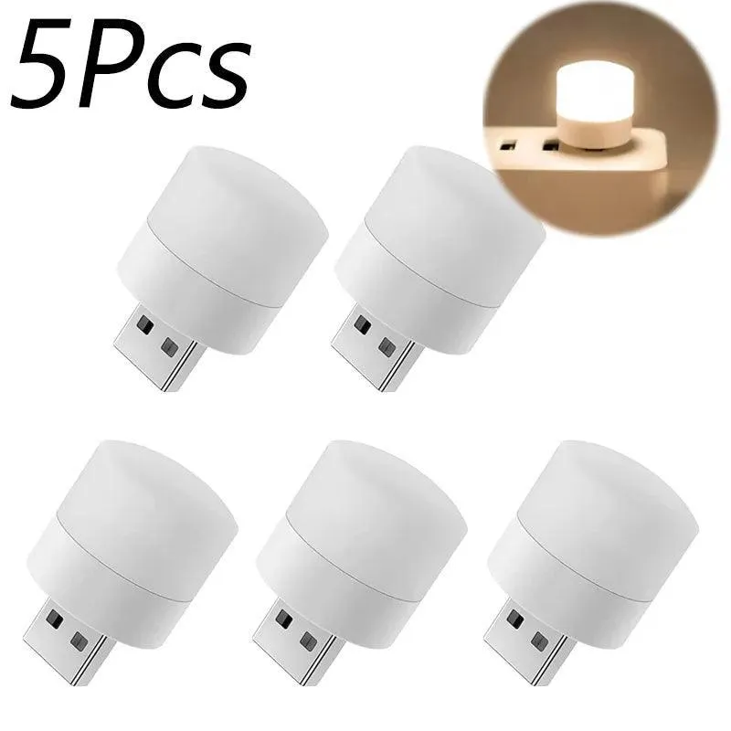 USB Night Light: Portable LED Lamp for Reading and Charging