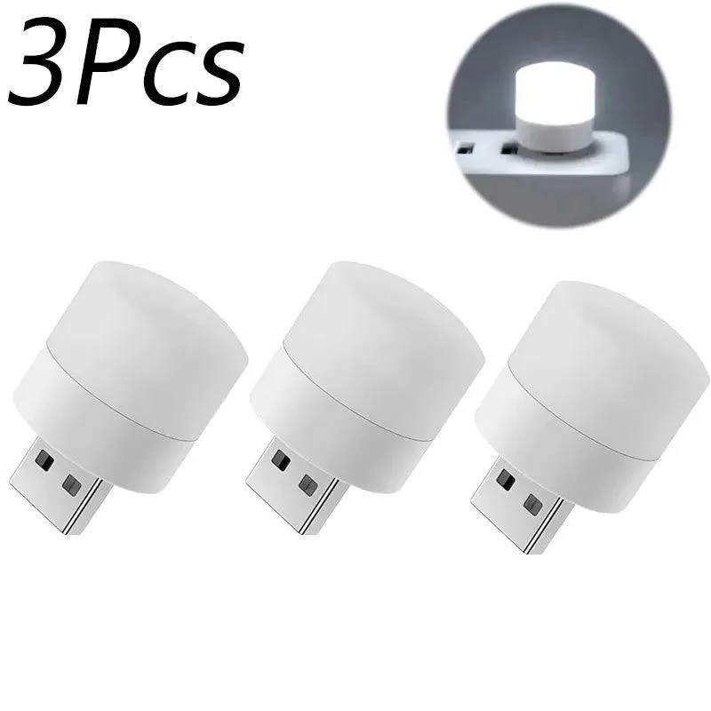 USB Night Light: Portable LED Lamp for Reading and Charging
