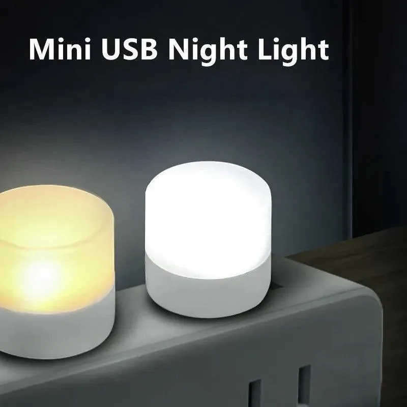 USB Night Light: Portable LED Lamp for Reading and Charging