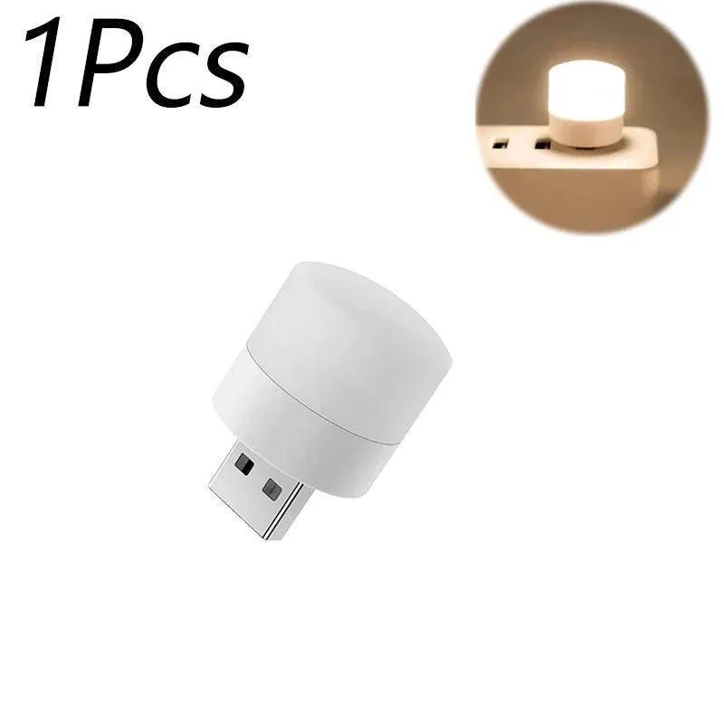 USB Night Light: Portable LED Lamp for Reading and Charging
