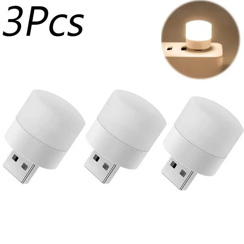 USB Night Light: Portable LED Lamp for Reading and Charging