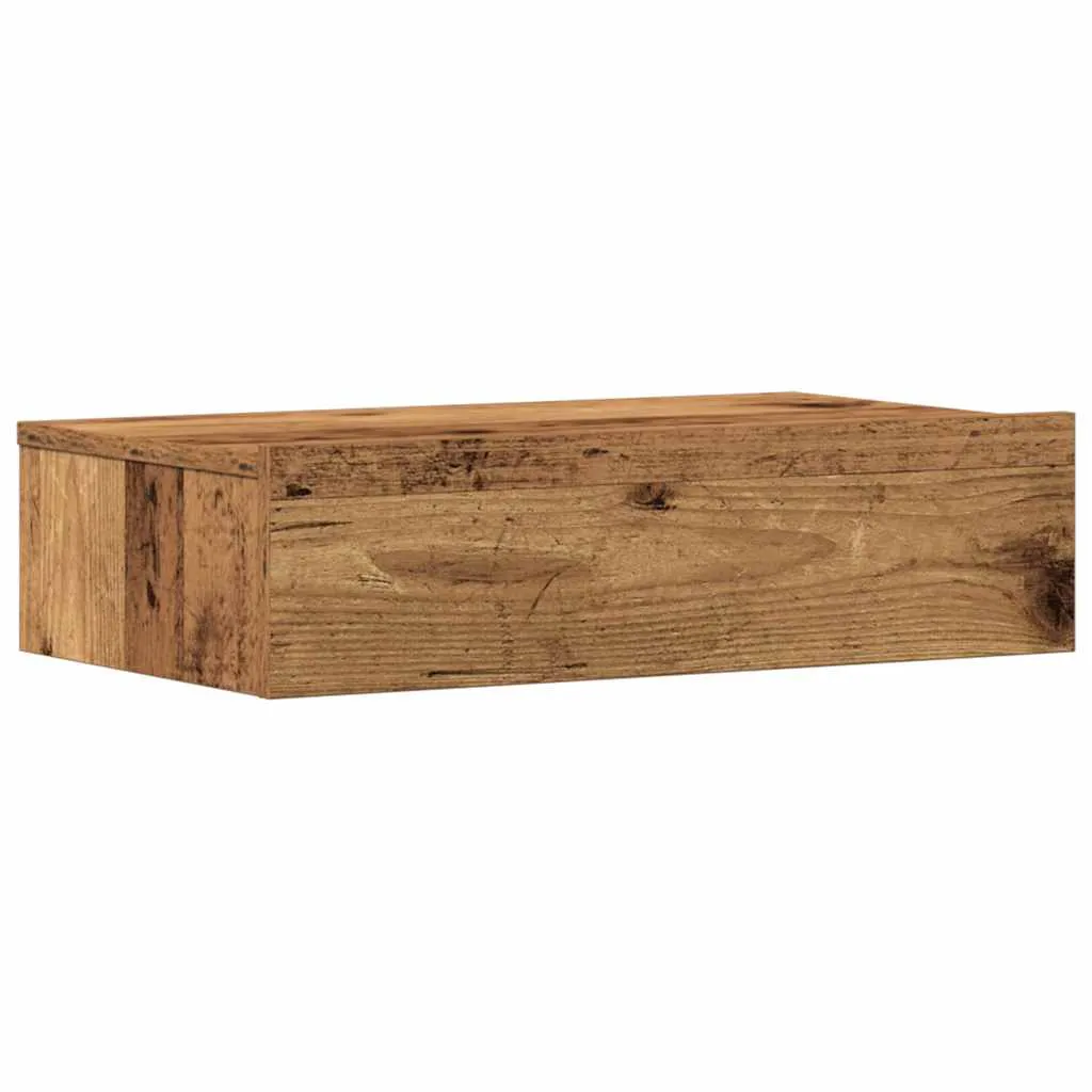 vidaXL Bedside Cabinet Old Wood 60x35 cm Engineered Wood