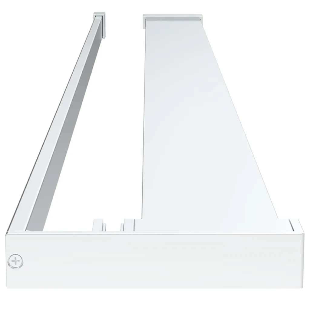 vidaXL Walk-in Shower Wall with Shelf Chrome 100x195 cm ESG Glass&Aluminium