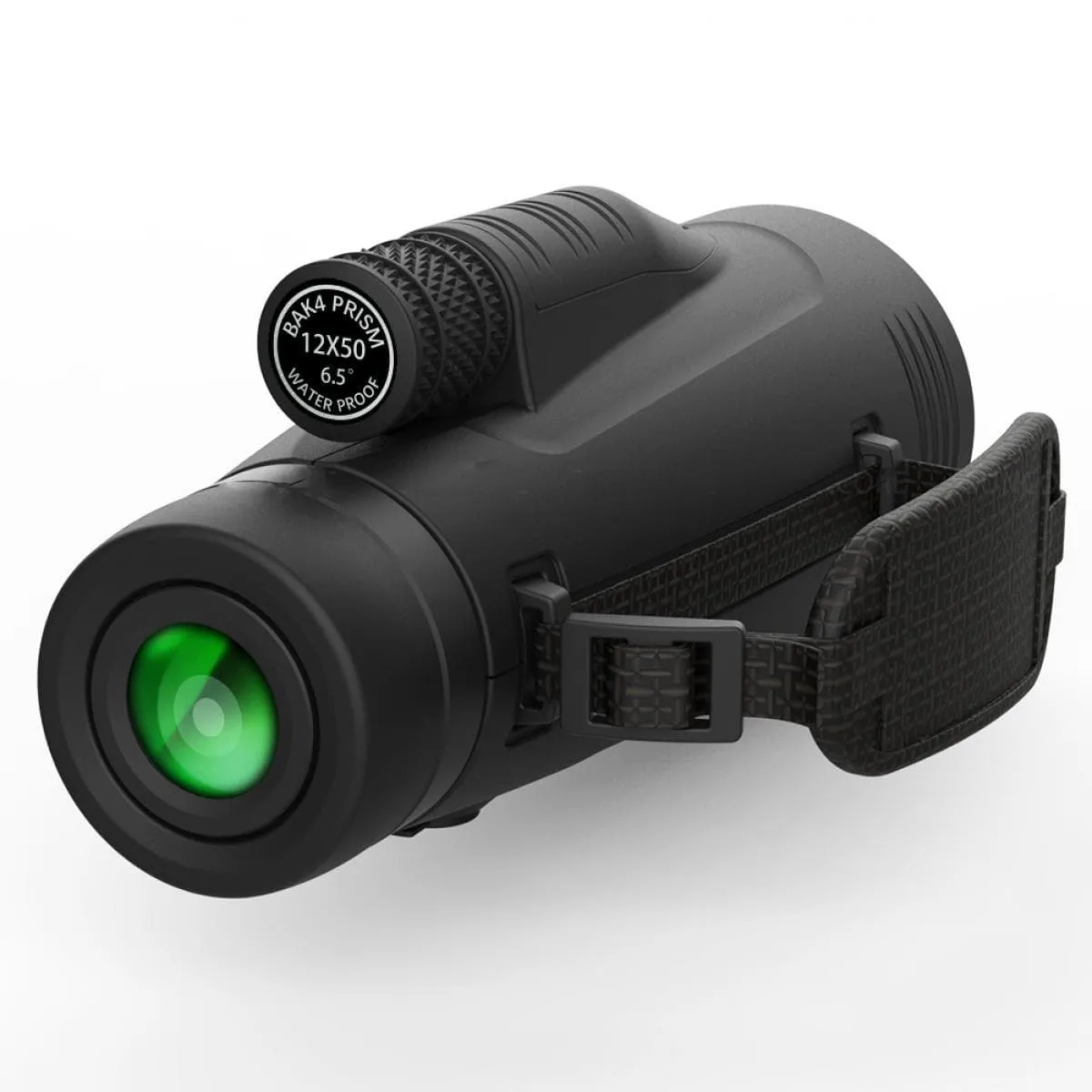 Waterproof and anti-fog monoculars, 12x50 high-power high-power single-lens telescope, with smartphone holder and tripod BAK4 prism, suitable for wild animals hunting, camping trip, wild animals