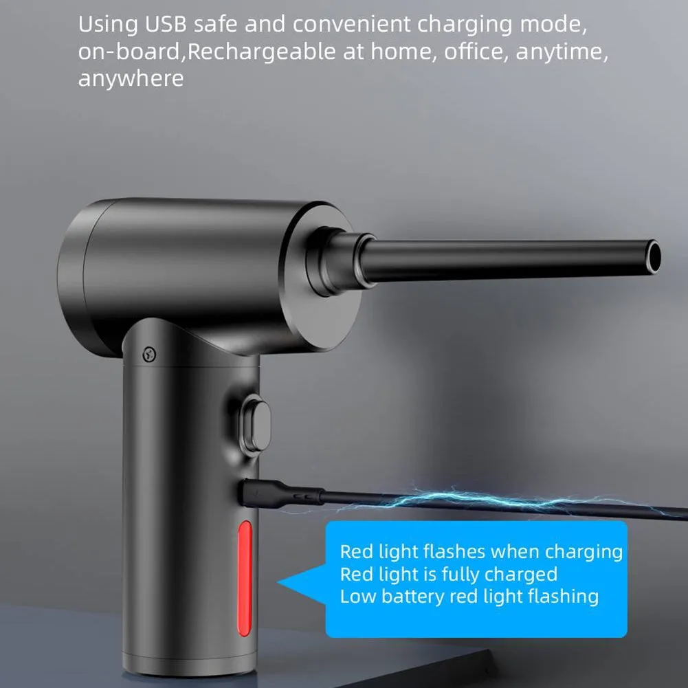 Wireless Portable Car Air Pump 50000 Rpm Outdoor Blowing And