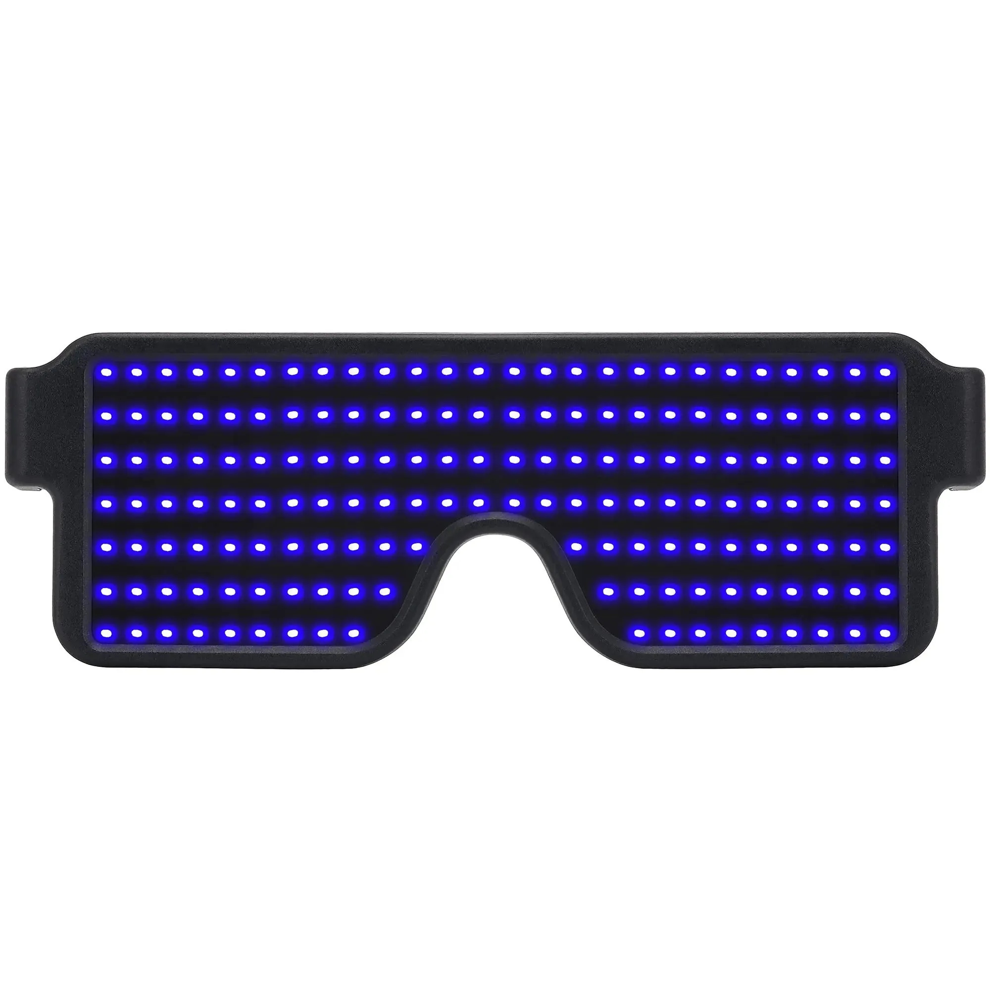 WOWSUN LED Glasses Light Up Dynamic Party Favor Glasses Festival Christmas USB Rechargeable LED Rave Glowing Flashing Glasses